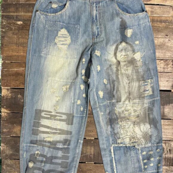 Jaded Gypsy Peace and Love Jeans Brave NEW